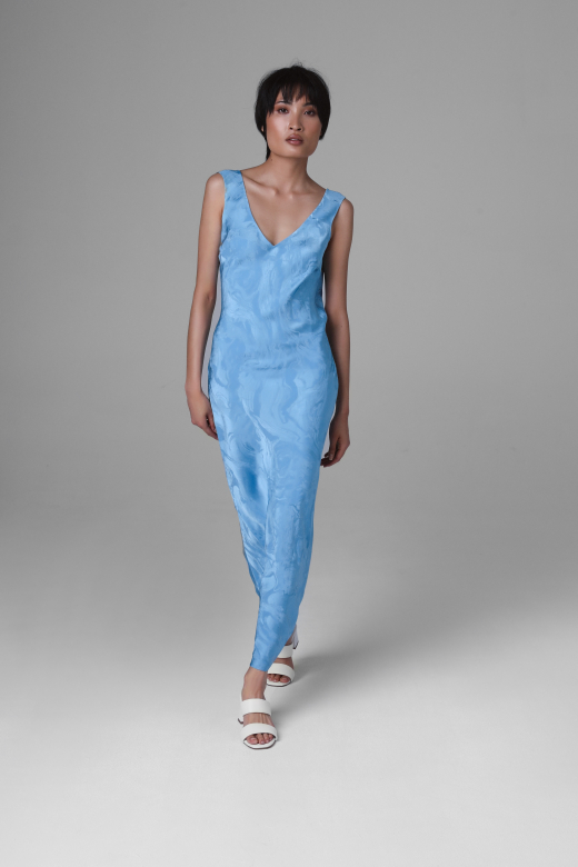 Viscose jacquard dress